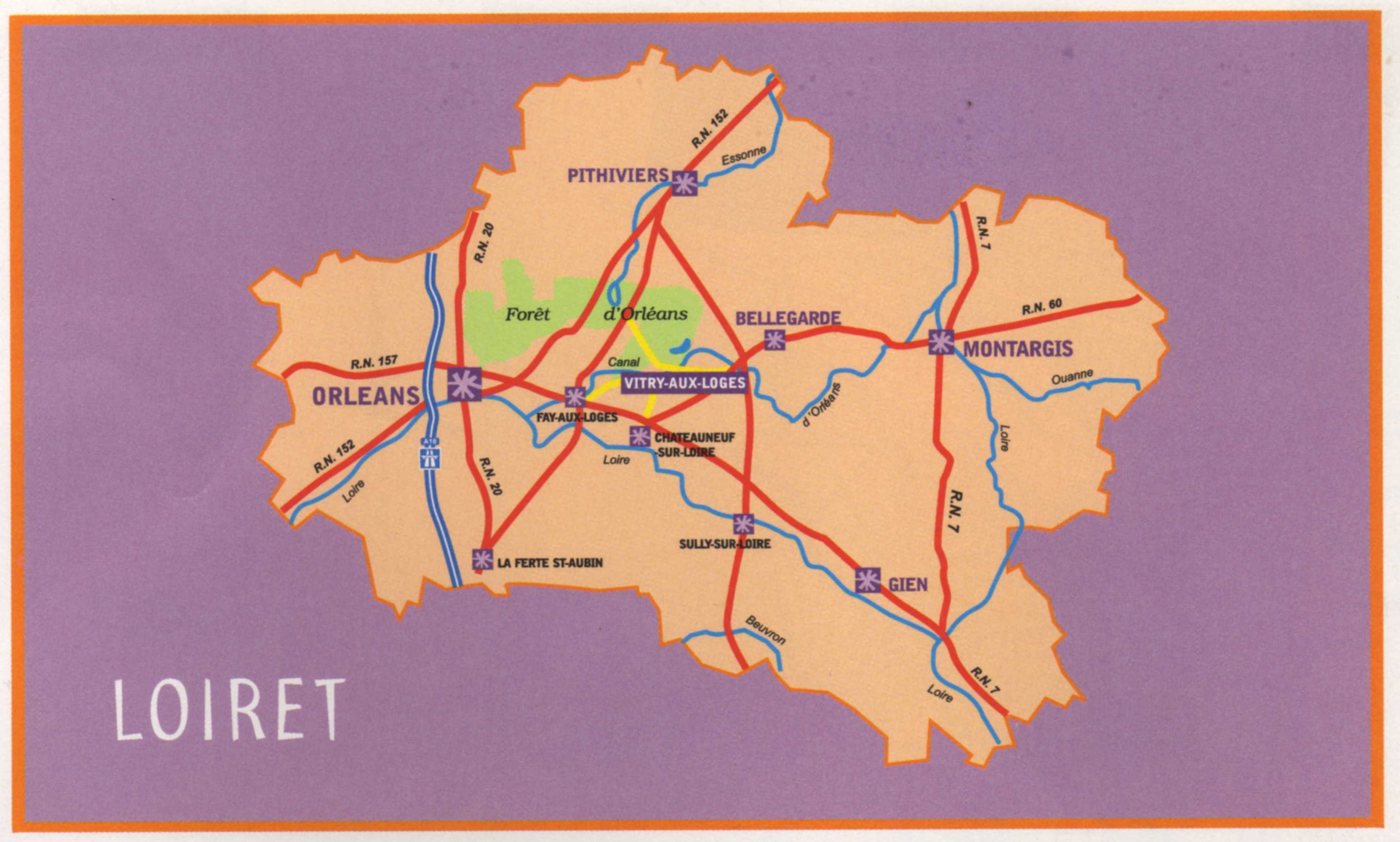 Plan du Loiret